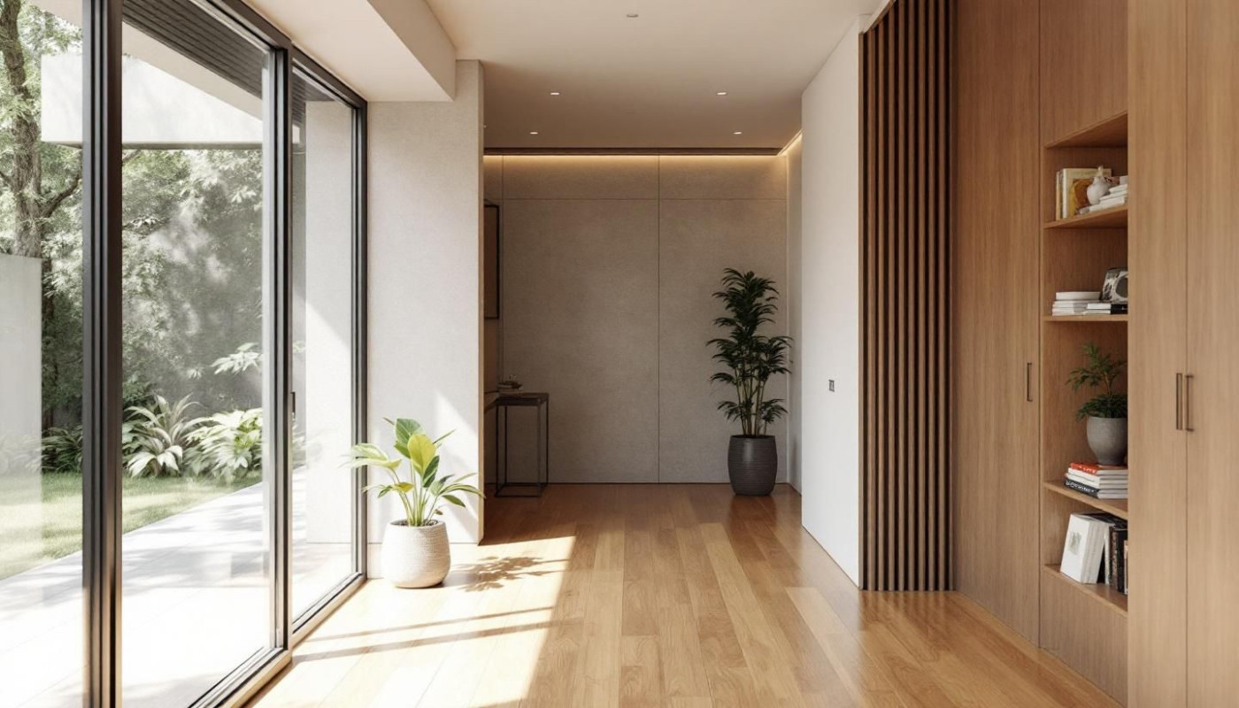 Comment transformer un couloir étroit avec une niche murale ?